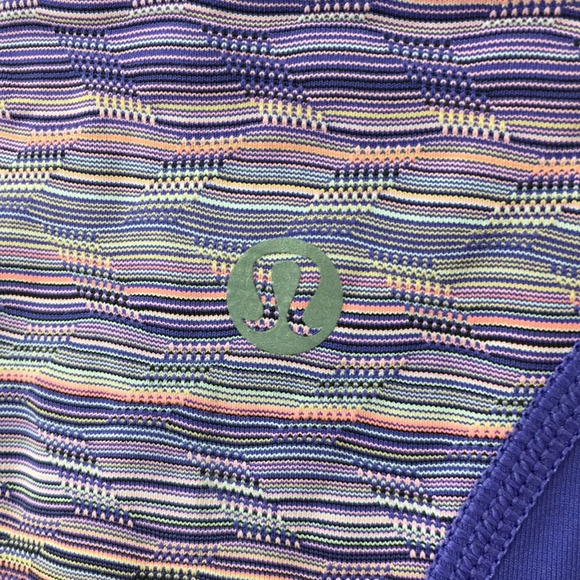 Lululemon Inspire Capri Crop II Space Dye Leggings Womens 6 Pink Purple - Picture 6 of 10